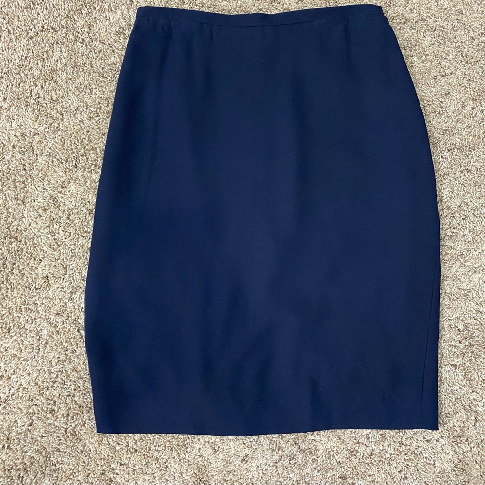 NWT Liz Claiborne Ladies Size Petite 12 Blue Skirt